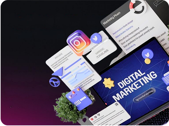 Digital marketing illustration